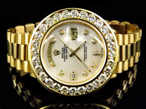 solid gold diamond watches men